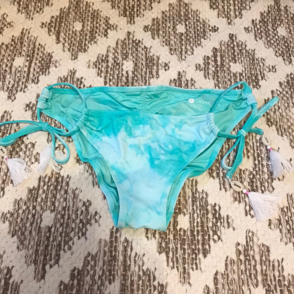 Cheeky teal bathing suit bottom
